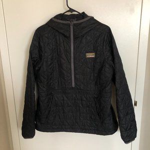LL Bean black puffer hoodie